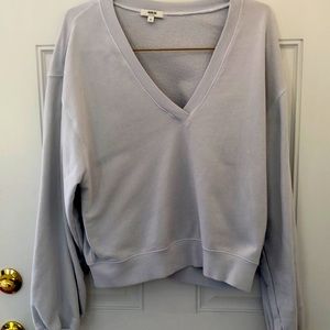 Agolde for Anthropologie cropped sweatshirt. Light gray . Awesome condition